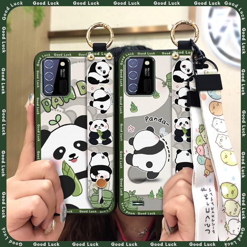 Phone Holder Dirt-resistant Phone Case For Oukitel C25 Cute Waterproof Silicone Wristband Kickstand Anti-knock Cartoon