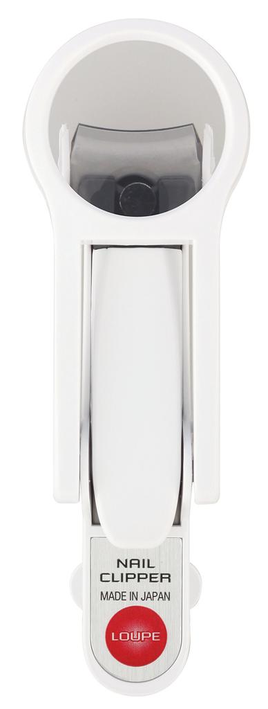 Kai KAI Nail Clippers with Magnifying Curved with Stopper Made in Hand KF1044 Glass, Blade, Case, Japan, Magnification,