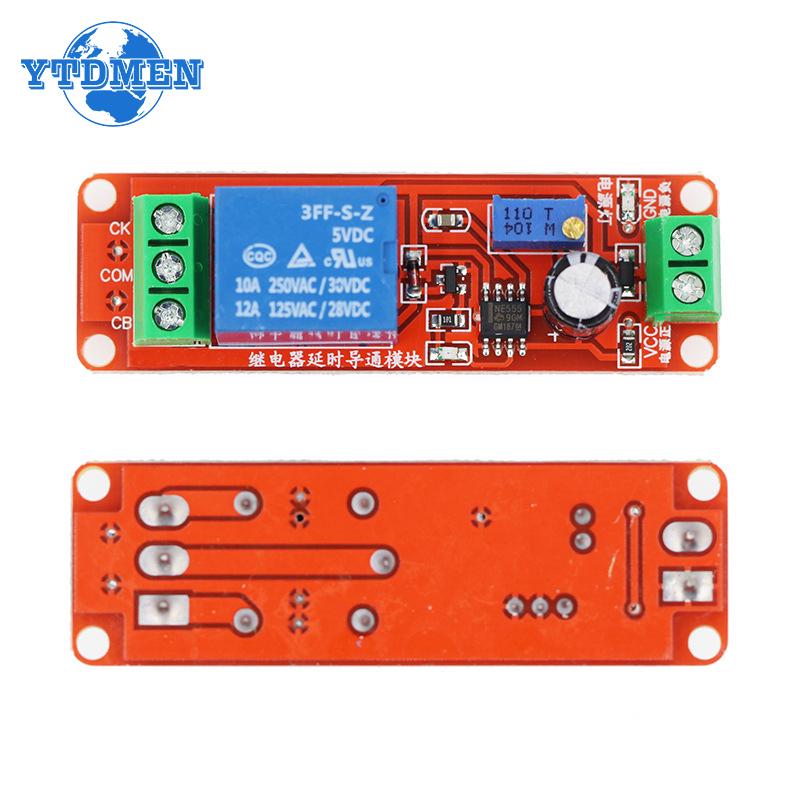 1PCS DC 5V 12V Time Delay Relay NE555 Time Relay Shield Timing Relay Timer Control Switch Module