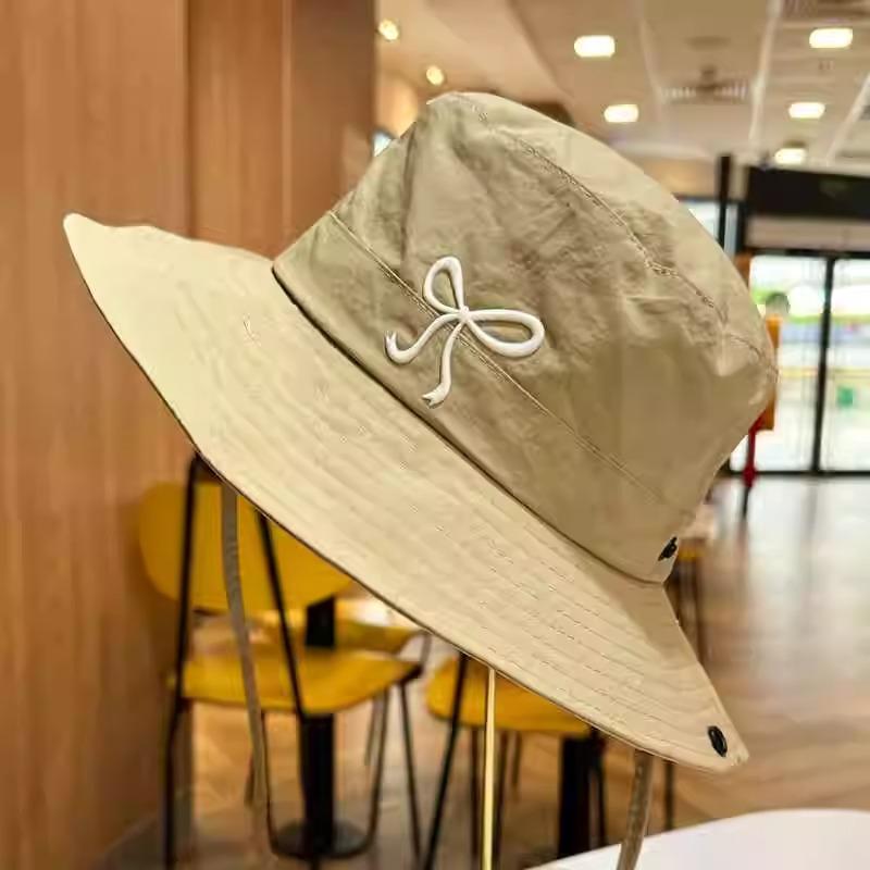 Versatile Style Hat Sweet Bow Womens Breathable Sunshade Hatscaps Fishermans