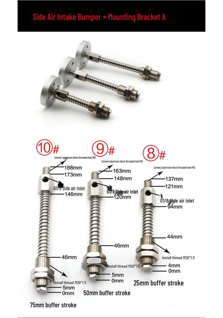 Heavy Duty Industrial Vacuum Suction Cup Base with Connecting Rod Fitting Bracket, ZPT PPX Seat Buffer Rod