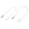 Hearing Aid Holder Transparent Clip Pink Rope Nylon Easy Fixing Hearing Aid Lanyard for Gardening Wo