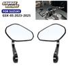 2025 GSX-8S E9 Bar End Mirrors For Suzuki GSX8S GSX 8S -2024 Adjustable Handlebar End Rearview Mirror Convex Side Mirrors