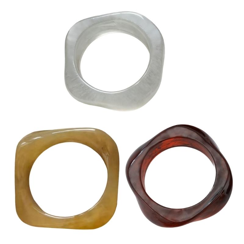 Trendy Adjustable Resin Bangle In Multiple Color Portable And Sturdy For Daily Wear