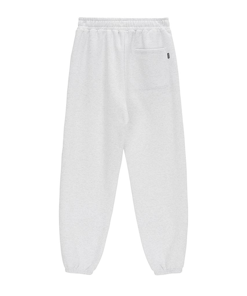 URBANAGE Logo Point Jogger Pants White Melange