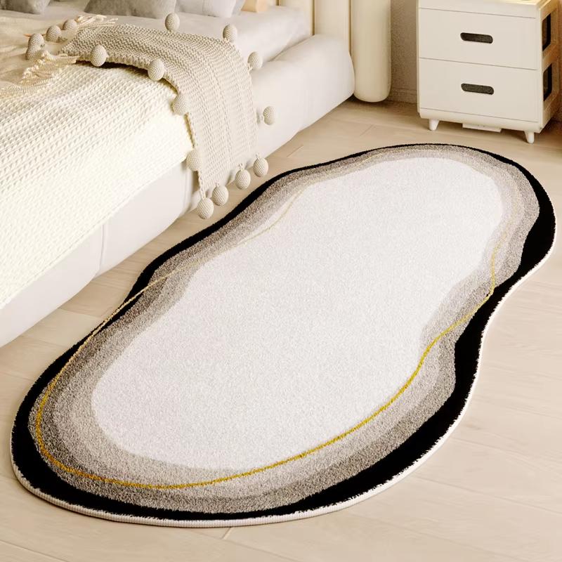 

Ковер в форме волны, прикроватные коврики, ковер для спальни, придверный коврик, современный геометрический узор, водонепроницаемое напольное покрытие, домашний декор 80X120CM (2.6X3.9FT