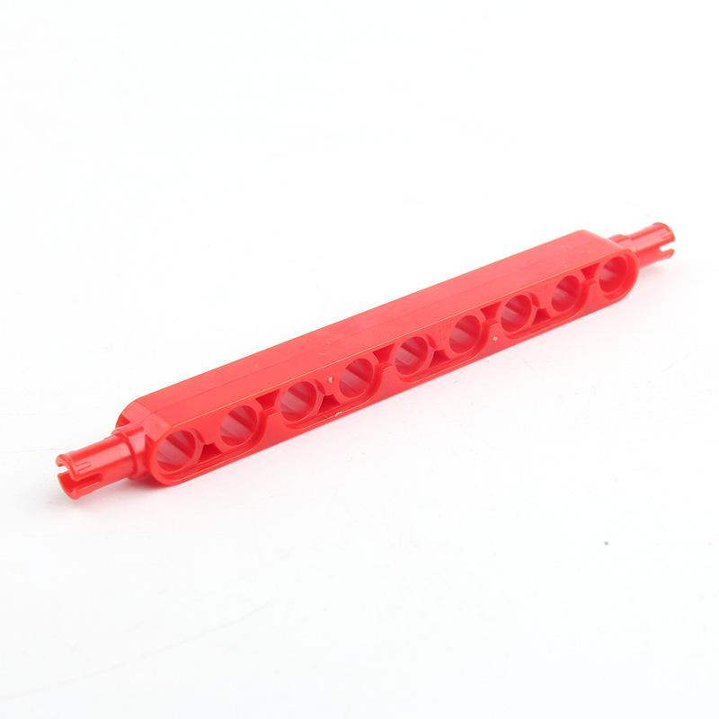 Small Particle Building Block High-tech Parts Thick Holes Beam Double Head With Pins Compatible Featuring Lego Brick