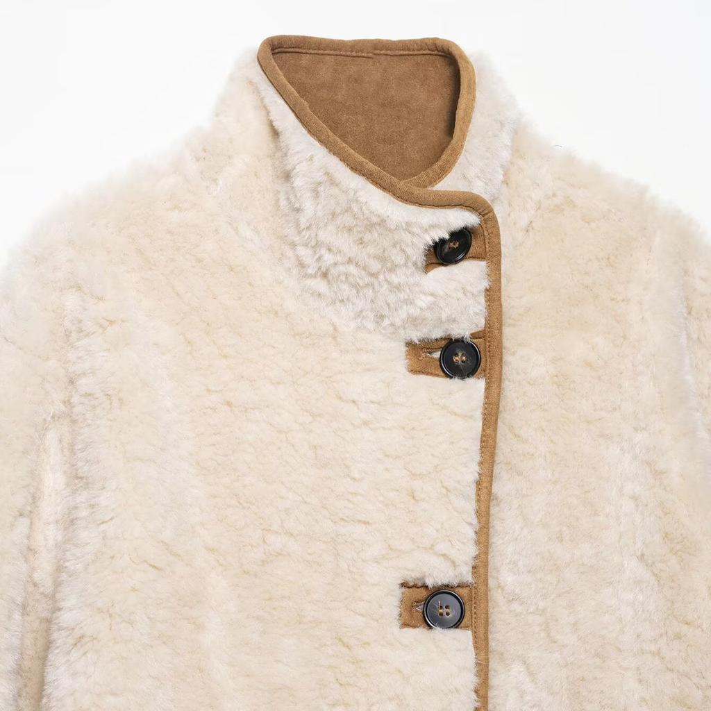 European and American style, new women's clothing, fashionable, fashionable, double-sided jacket 6318/254