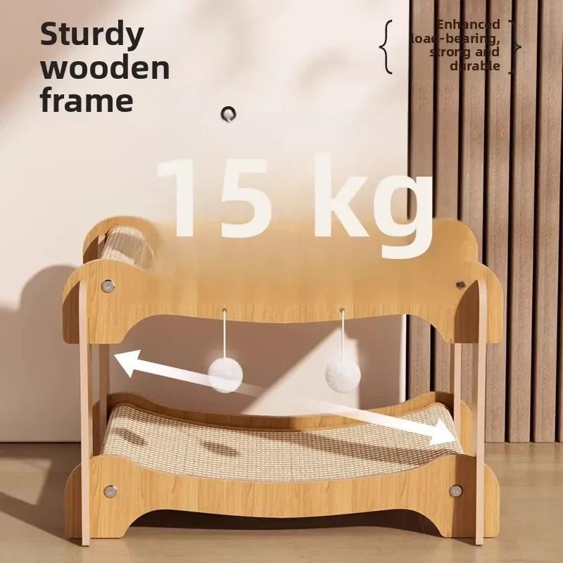 Luxury Extra Large 2 Layers Scratcher Cat Bed Pet Scratching Board Toy Sword Hemp Nest S Inteated Hat Pet Supplies for Kittens