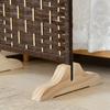 1/3Pcs Room Divider Stand with Wheels Heavy Duty Wood Privacy Screen Panel Support Feet Room Partition Screen Holder Base