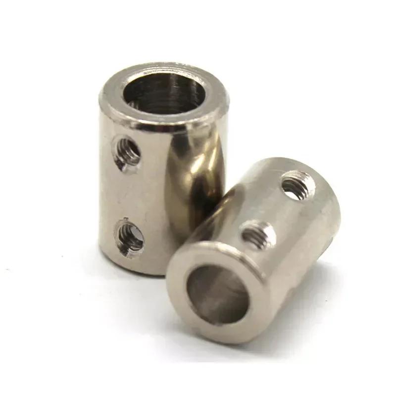 Accouplement rigide d'arbre en acier 45#, Accouplement droit de même diamètre 12mm/14mm pour moteurs et projets DIY