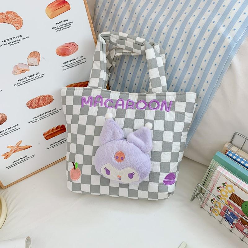 Cartoon Kids' Plush Toy Handbag - Chic, Casual, Cute Tote Wristlet for Girls