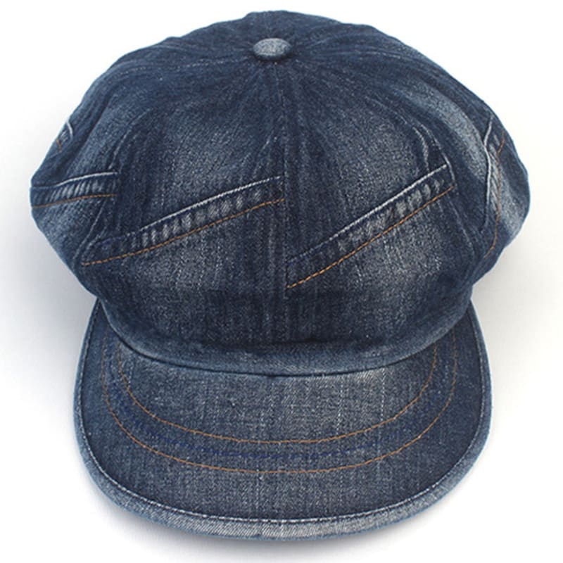 Universal chemistry Patchwork Mörk Denim Tidningsboykeps