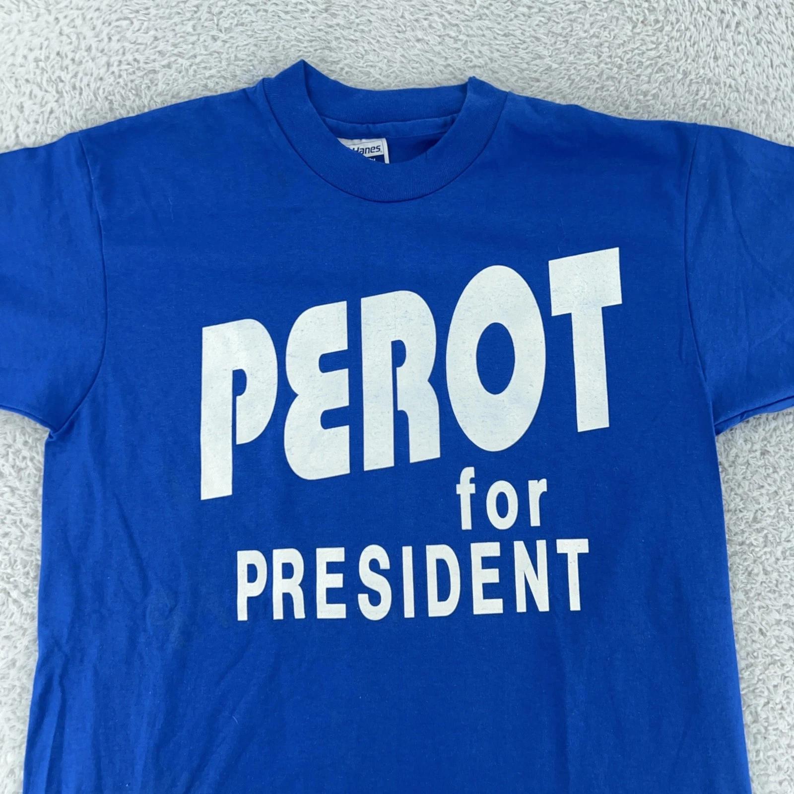 

Vintage Ross Perot for President Shirt Mens S/M Political Campaign vote 90s Tee XL