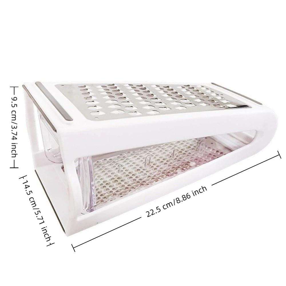 Multi-functional Stainless Steel Grater with Storage Container Vegetable Grater Meal Prep