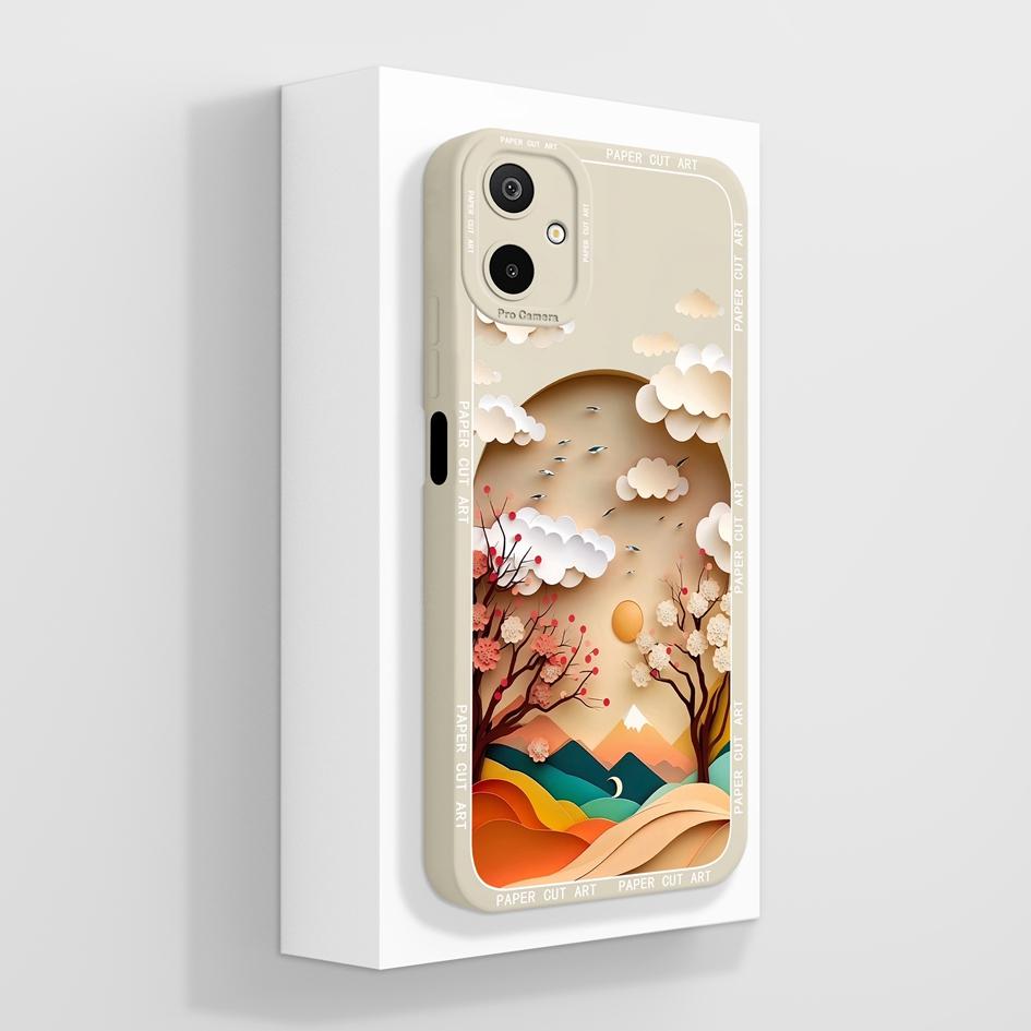 

Для Samsung F06 S25 Edge M06 A06 M16 F16 A56 5G чехлы для телефонов ретро масляная живопись узор мягкий жидкий силиконовый противоскользящий прочный корпус для Samsung Capa Samsung A56 5G