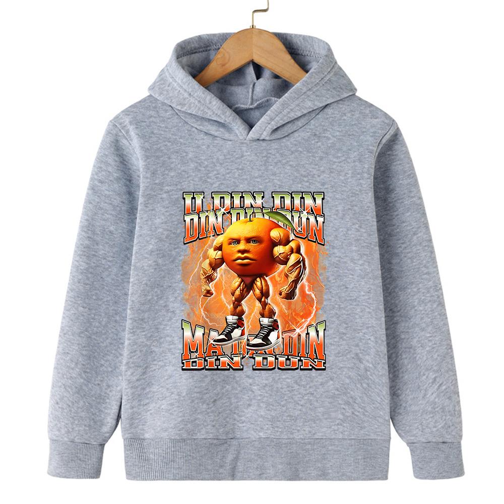Italian Brainrot Character Children s Hooded Sweatshirt Warm Boys Girls Warm Sweatshirt Fun and Fashionable 100