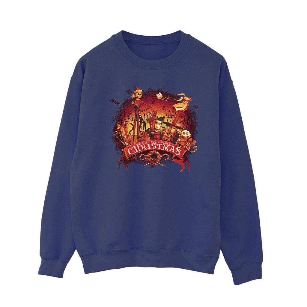 Disney Womens/Ladies The Nightmare Before Christmas Scary Christmas Sweatshirt