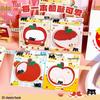 Creative Apple-Shaped Sticky Notes: High-Quality, Irregular Design, Excellent Adhesion, Perfect for Student Diaries and Office Messages.