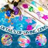 24Pcs Diving Gems Pool Toys Large Oceans Gem Diamond Gems Pirate Treasure Chest Summer Underwater Swimming Toys