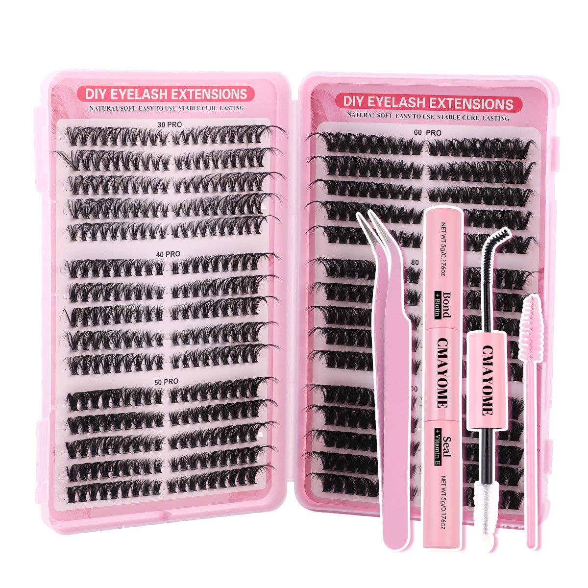 

Гарячі 540 Пучків DIY Квіткові Вії: Натуральні Товсті D Завиток Мікс Пачка