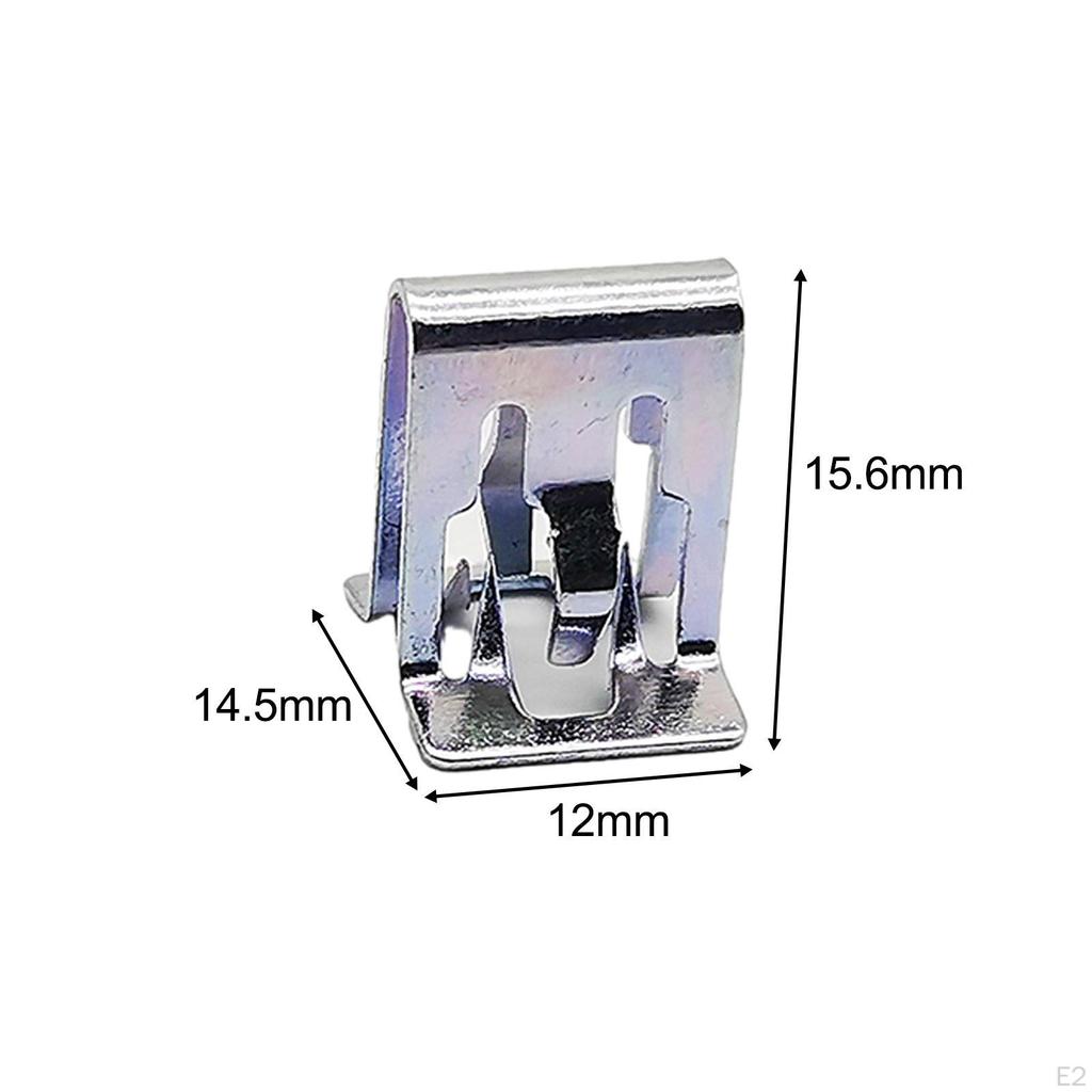 10 x Metall-Auto-Halteklammern, feste Clip-Schnalle, links und rechts, Kfz-Innenraumbefestigung für