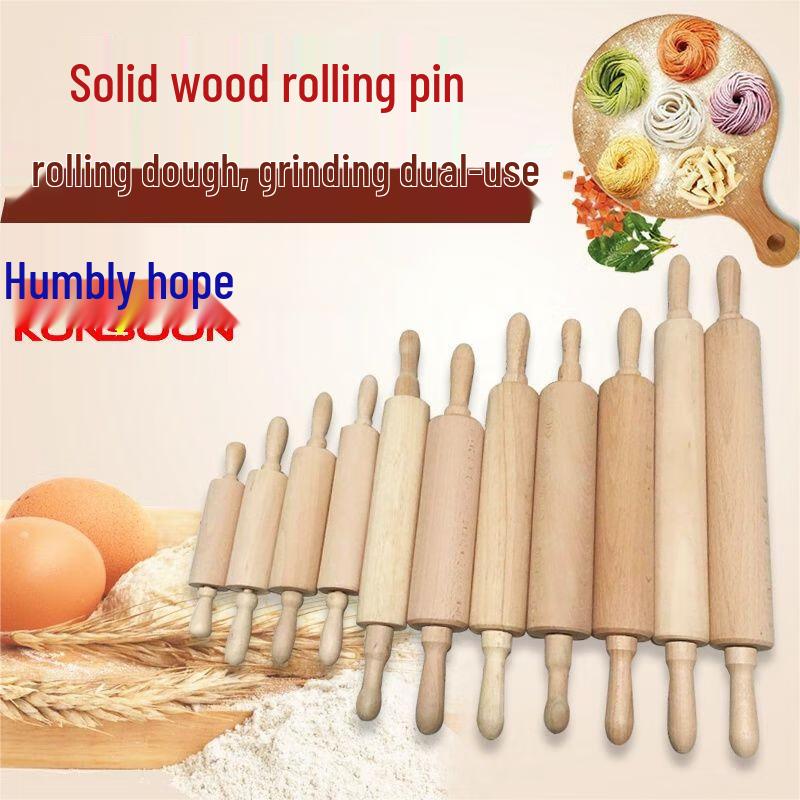 Qianxing Solid Wood Carved Rolling Pin