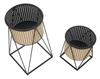 Vase Holder Osaka Set 2Pcs Cm Ø 21X40-19X22