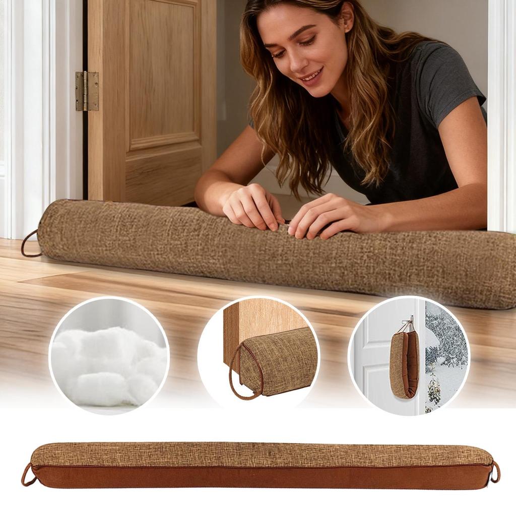 1Pcs Under Door Draft Stopper Heavy Triangular Duty Door Draft Blocker with Hanging Loops for Under Door Noise Blocker