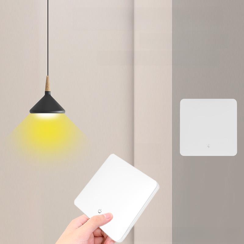 "Panou Comutator Basculant Wireless RF cu Control Dual cu Instalare Fără Lipire"