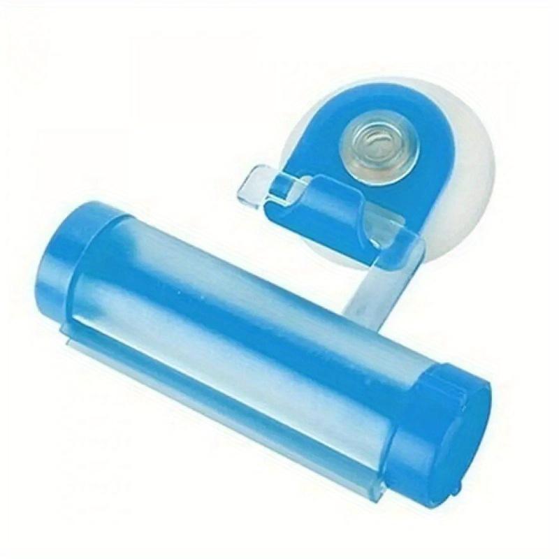 

1-Pack Easy Roll Toothpaste Dispenser Suction Cup Hook Space-Saving Wall-Mounted Plastic Squeezer for Bathroom Fits All Toothpaste Tubes Holder синий