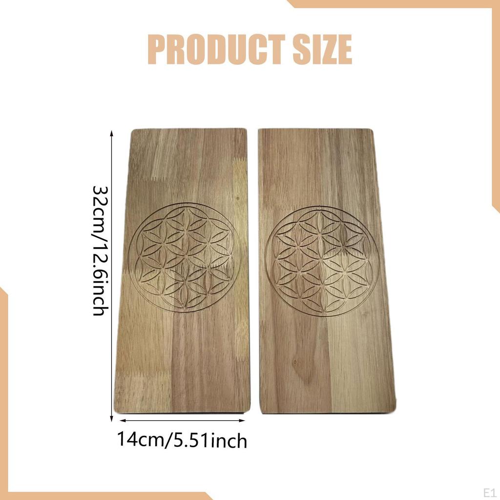 2 sztuki deski Sadhu do akupresury i masażu medytacyjnego Domowa siłownia Drewniana Joga Głęboki