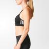 Adidas Comfort Soft Contrast Casual Sports Bra Women Underwear Black AJ6574