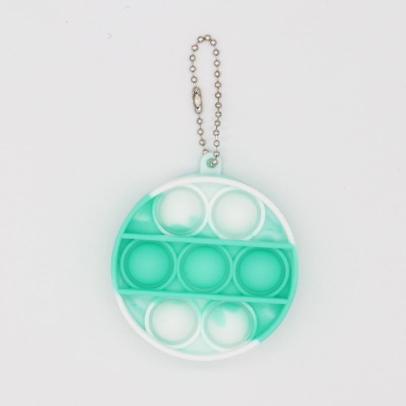 Colorful Silicone Keychain Bubble Toy - Mouse Killer Pendant and Educational Decompression Tool