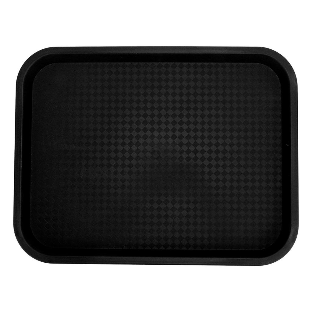 Fast Food Tray PP Rectangular Thick Slip Resistant Multi Purpose Food Service Tray for Restaurant Canteen