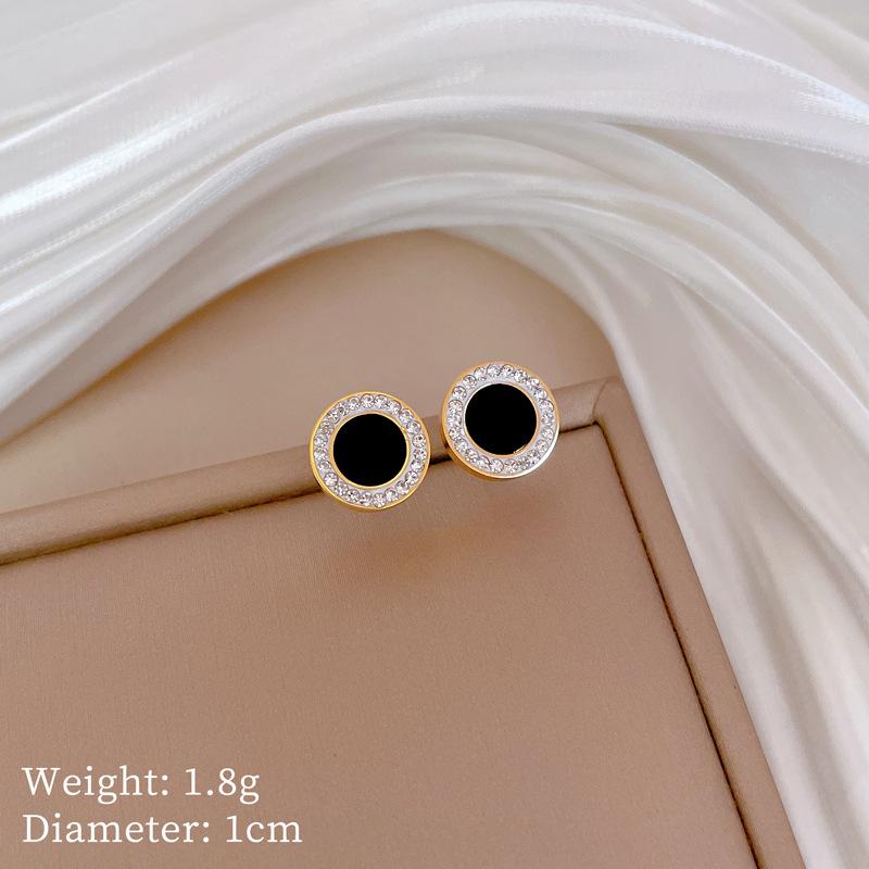 Runde Achat Temperament Persönlichkeit Minimalistisch Ofen Echtgold Halskette Weibliche Schlüsselbeinkette