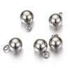 20-40pcs Stainless Steel Beads Solid Ball Charms for Necklace Bracelet Jewelry Making DIY Earrings Gold Bead Pendants
