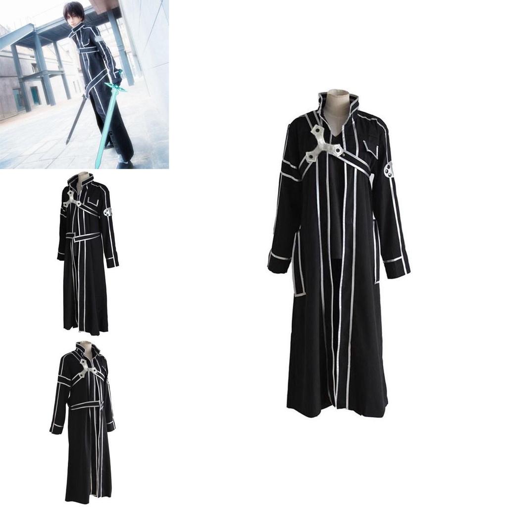 Sword Art Online Kirito Kirigaya kostuum met perfecte stiksels voor cosplay**