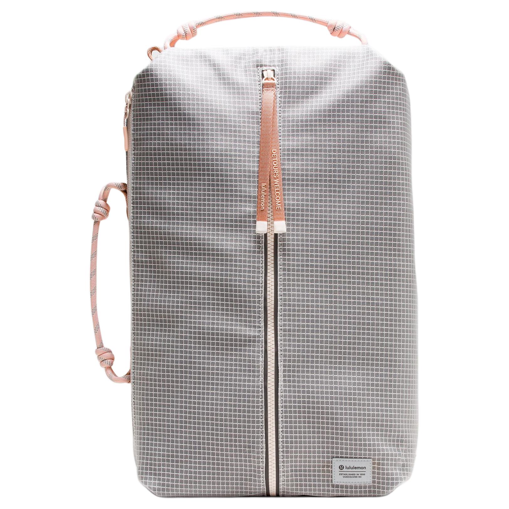 

Lululemon Fast Track 16L Practical Minimalist Versatile Shoulder Crossbody Backpack Large Women Backpack Ivory Shell-Pink LU9CJPS-071535 Ivory White & Pink