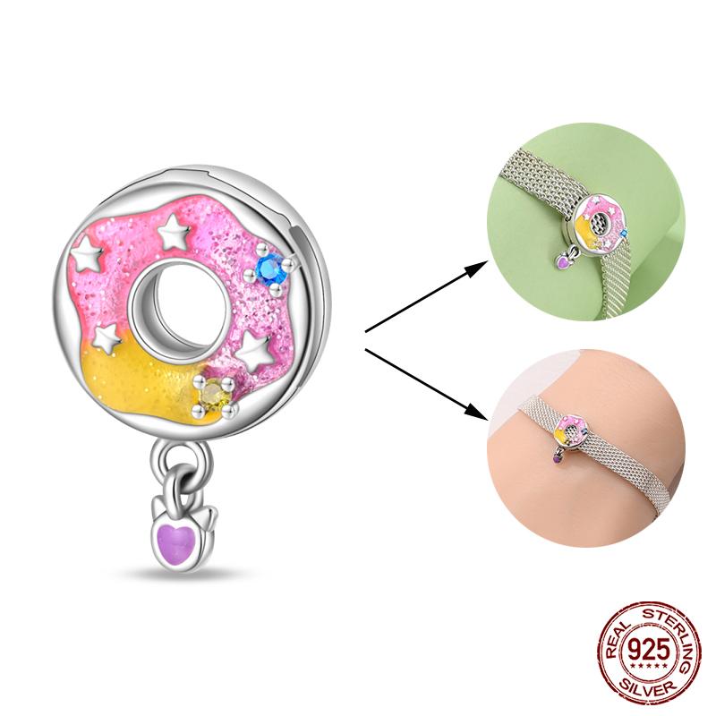 925 Silver Double Lucky Clover Guardian Lotus Flat Beads Fit Qikaola 925 Bracelets Fine DIY Jewelry For Women