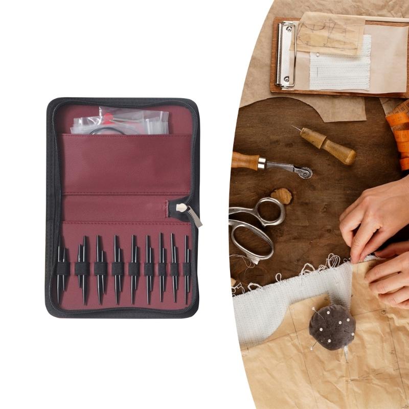 Rundstricknadel-Set Praktische Stricknadel Austauschbare Rundstricknadel Größe 3mm-6mm Häkelnadel