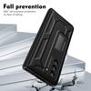 For Samsung Galaxy Z Fold5 5G Hard PC Hinge Protection Case Magnetic Kickstand Phone Cover with Tempered Glass Film