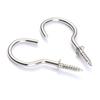 Pack of 100 Steel Screw Hooks Hook Screws Stainless Steel Screw Hooks Eye Screw Ceiling Hooks Simple Installation