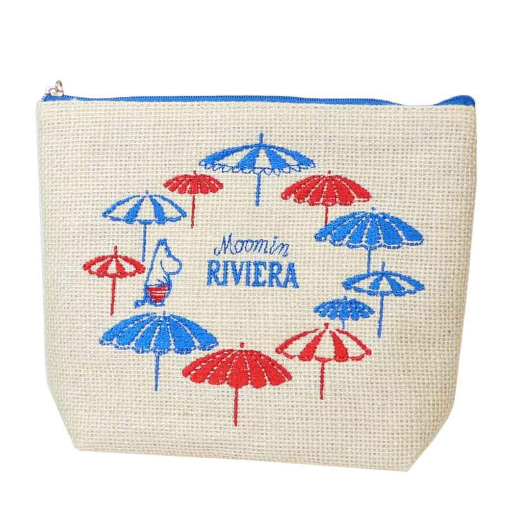 

Marushin Moomin Riviera Nordic Moomin Valley Stylish and Perfect for Makeup Cosmetic Small Item Pencil 1425026500 Bag, Design, Cute, Women, Pouch,
