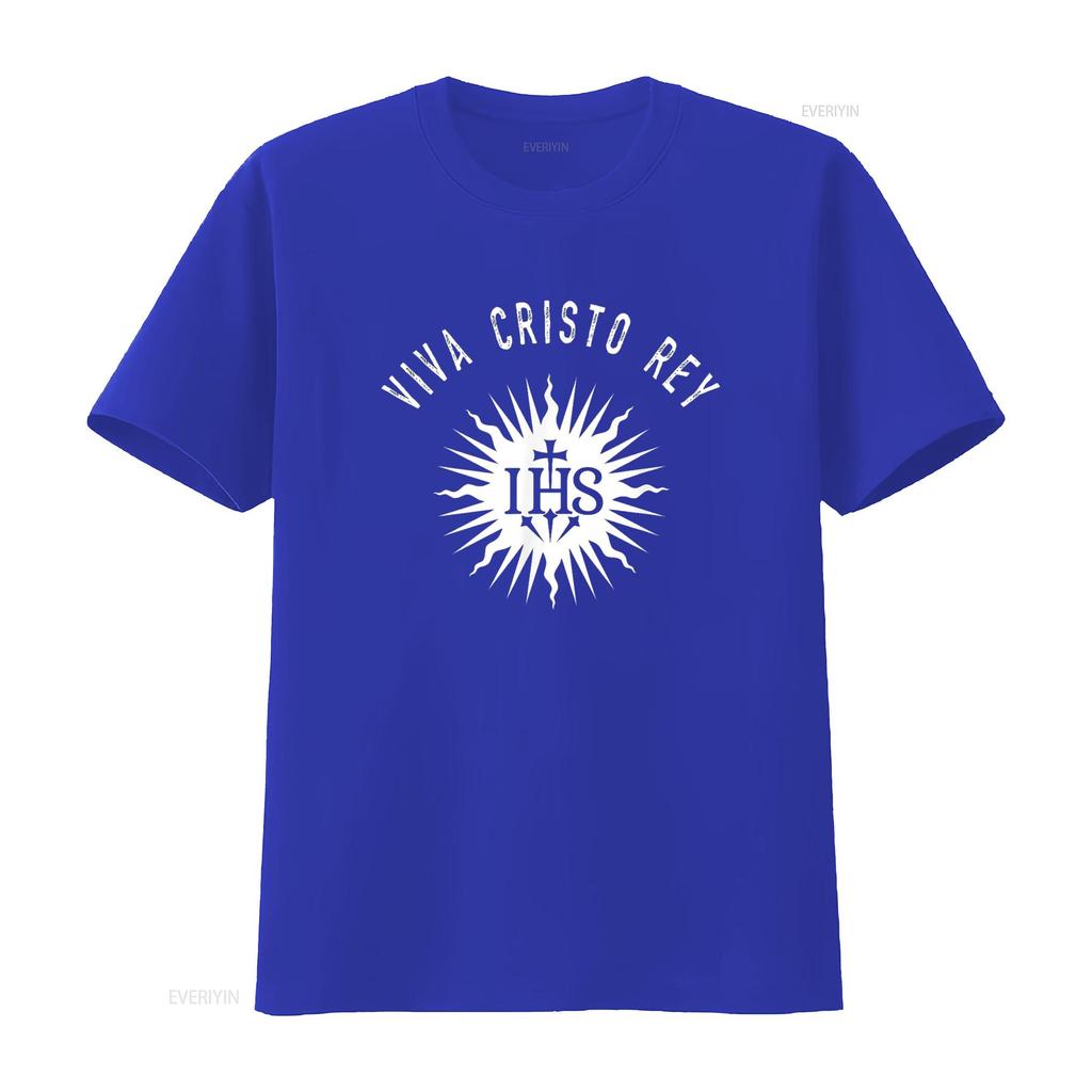 Viva Cristo Rey Roman Catholic Cristeros T Shirt Vintage Washed Soft Streetwear Stretched Slightly Versatile