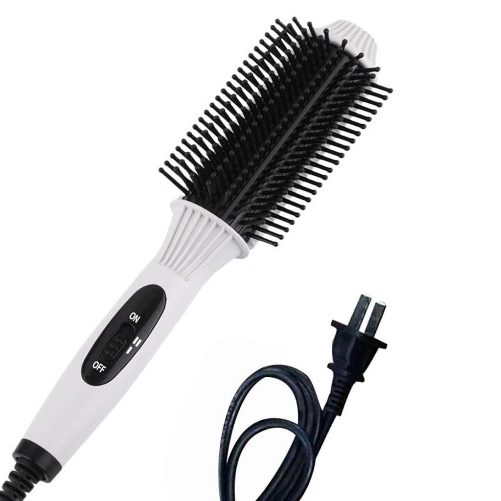 Glattes Haar Kamm Lockenstab Lockig Glatt Dual-Use Pony Elektrischer Lockenkamm Lockenstab Schnelltrocknend