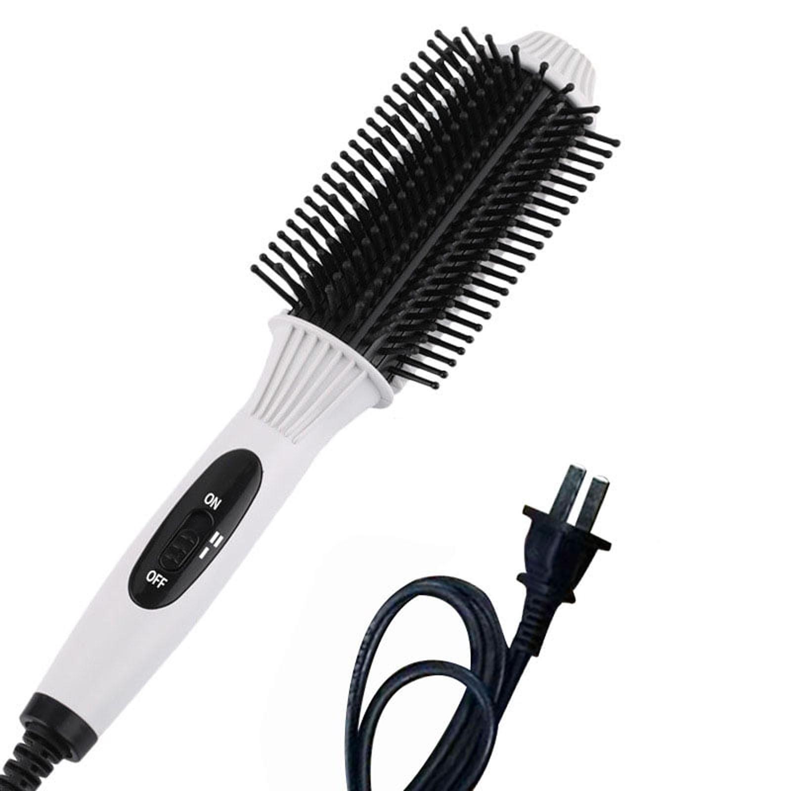 

Расческа для прямых волос, палочка для завивки, вьющаяся прямая челка двойного назначения, электрическая расческа для завивки, щипцы для завивки, быстросохнущая One Size розовый