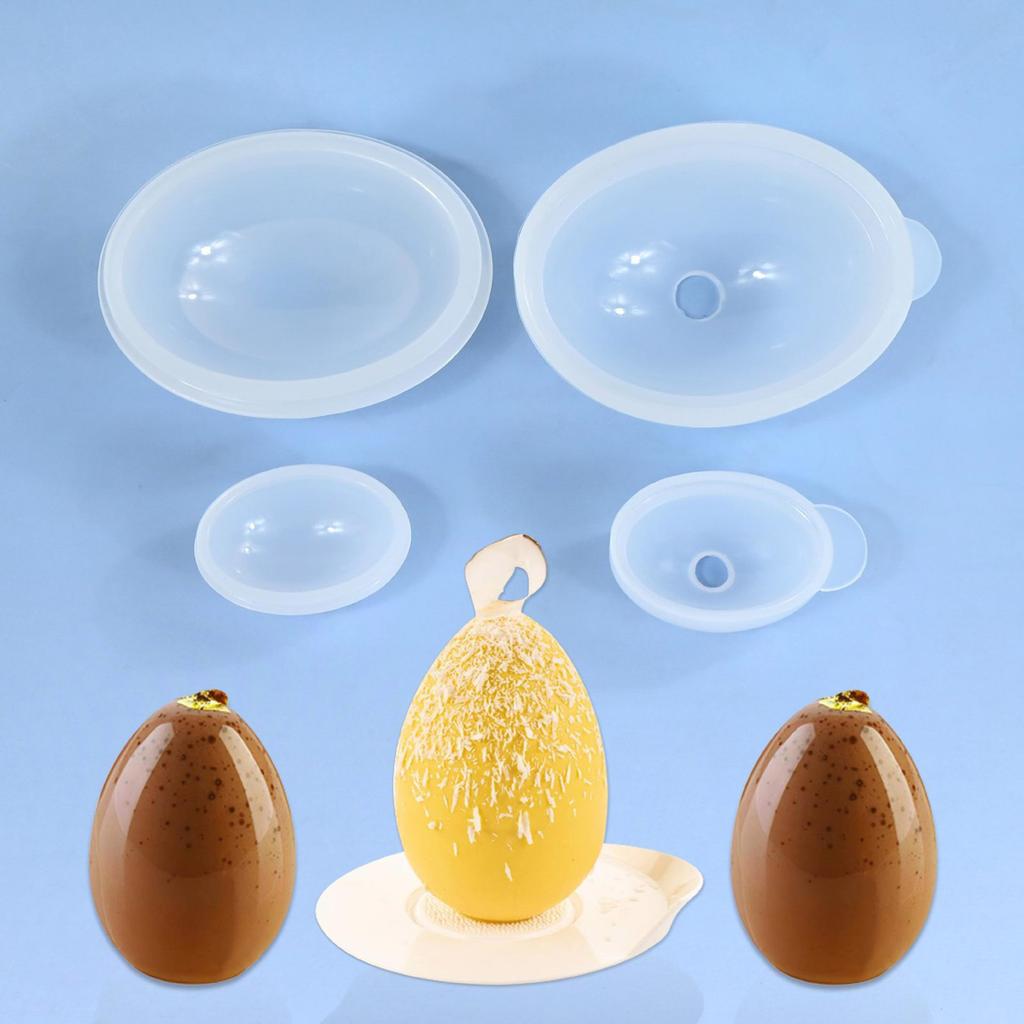 3D Egg Shape Silicone Molds Fondant Fondant Cake Molds Making Pastry Chocolate Molds Baking Decorating Tool Nonstick