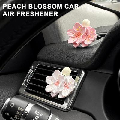 Clip per sfiato per deodorante per auto a forma di fiore Clip per sfiato per fragranza a lunga durata Clip per presa d'aria condizionata Decorazione per interni auto Clip per sfiato per diffusore per auto
