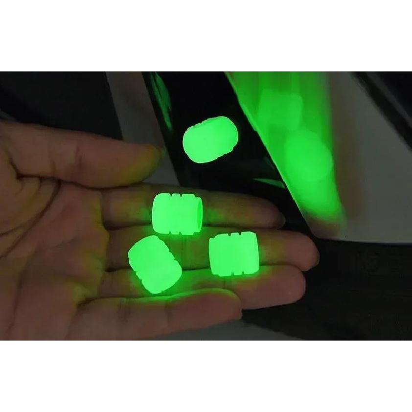 1-20PCS Luminous Car Tire Valve Cap Fluorescent Night Glowing Decor Motorcycle Bike Wheel Nozzle Dustproof Tyre Valve Stem Caps Valve Stems 1